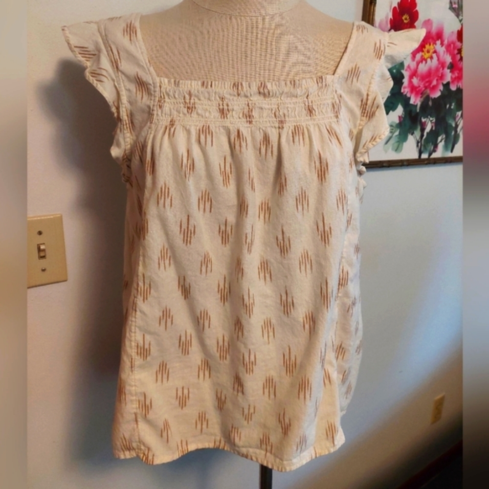 MADEWELL WOMEN'S SUMMER TOP. SIZE LARGE.